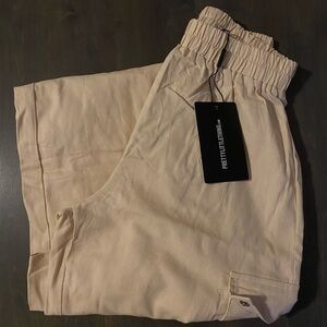 PRETTY LITTLE THING- khaki pants NWT